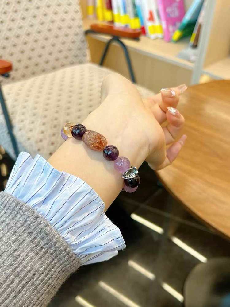 ๐ฎใ amethyst black gold Super Treasure Bracelet ใ -- a trio of wisdom, wealth and energy