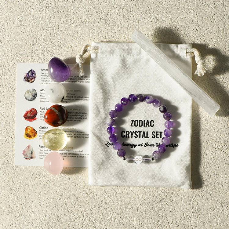 Unlock Your Cosmic Code ✨ Zodiac Healing Bracelet Kit w/ Tumble Stones — Align with Stars, Amplify Your Light!