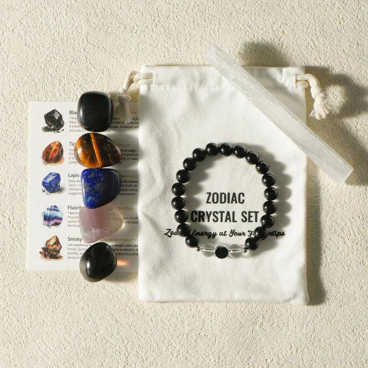 Unlock Your Cosmic Code ✨ Zodiac Healing Bracelet Kit w/ Tumble Stones — Align with Stars, Amplify Your Light!