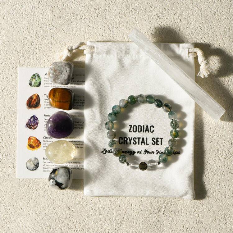 Unlock Your Cosmic Code ✨ Zodiac Healing Bracelet Kit w/ Tumble Stones — Align with Stars, Amplify Your Light!