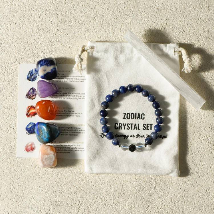 Unlock Your Cosmic Code ✨ Zodiac Healing Bracelet Kit w/ Tumble Stones — Align with Stars, Amplify Your Light!