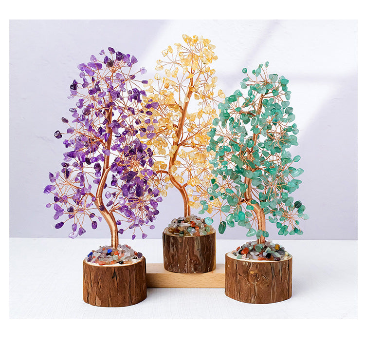 Seven-color Crystal Life Tree: The Seven Stars Flow, balancing the tree of life