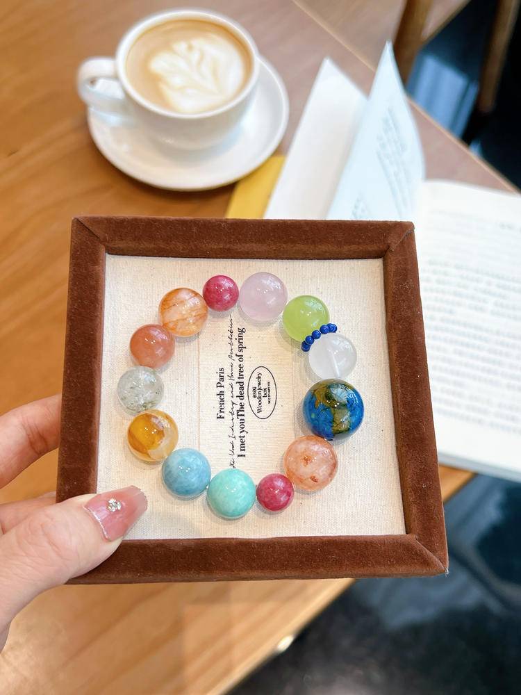 Earth Multi-Treasure Crystal Bracelet: Stardust on Your Wrist