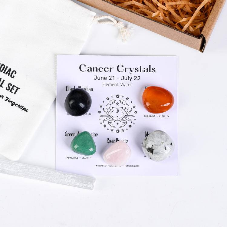 Your zodiac sign is naturally endowed with "stone" power. Here is a set of healing stones for the 12 zodiac signs -- Customized Natal Crystal Array × 5-level Energy barrier × Unlock Hidden personality