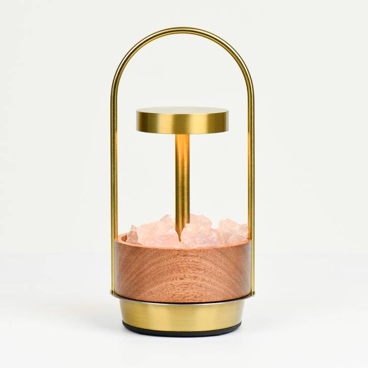 Lumen Aura: Natural Crystal Aroma Lamp