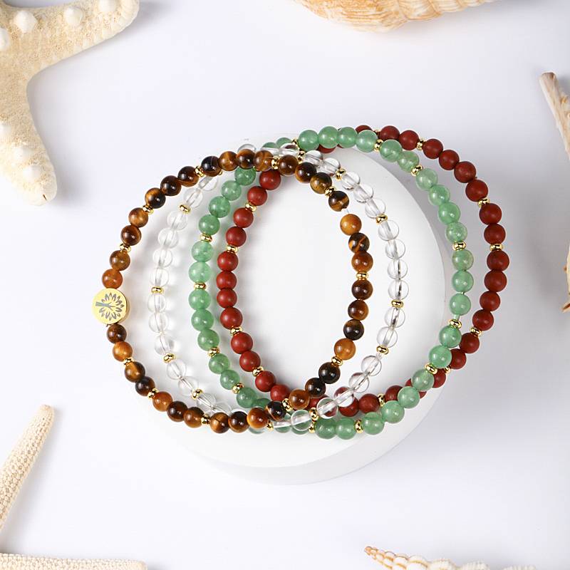 🚀 From "desperate" to "abundant" : Tiger's eye · White crystal · Green Dongling · red jade The Four-Stone Energy closed loop unlocks the ultimate equation for "sustainable success"!