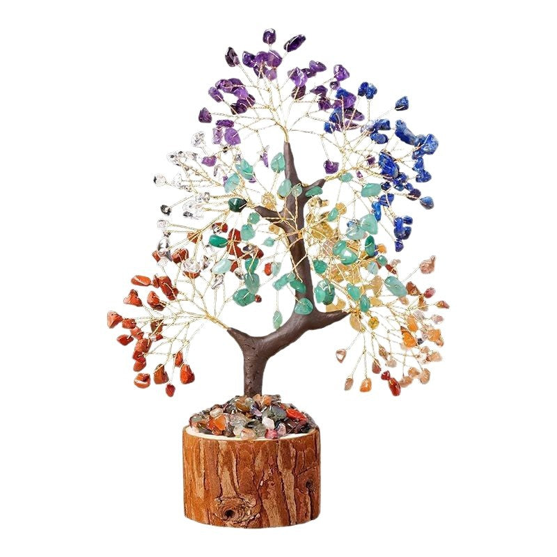 Seven-color Crystal Life Tree: The Seven Stars Flow, balancing the tree of life