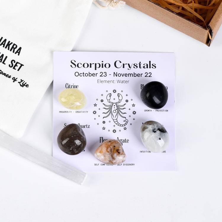 Your zodiac sign is naturally endowed with "stone" power. Here is a set of healing stones for the 12 zodiac signs -- Customized Natal Crystal Array × 5-level Energy barrier × Unlock Hidden personality
