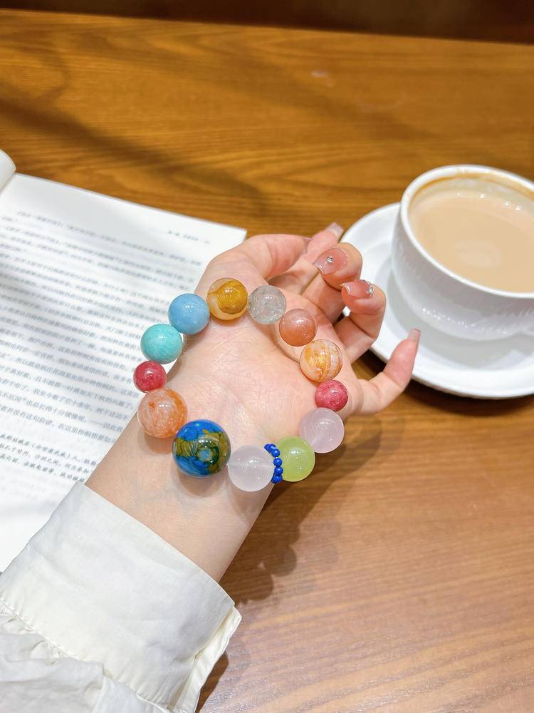 Earth Multi-Treasure Crystal Bracelet: Stardust on Your Wrist