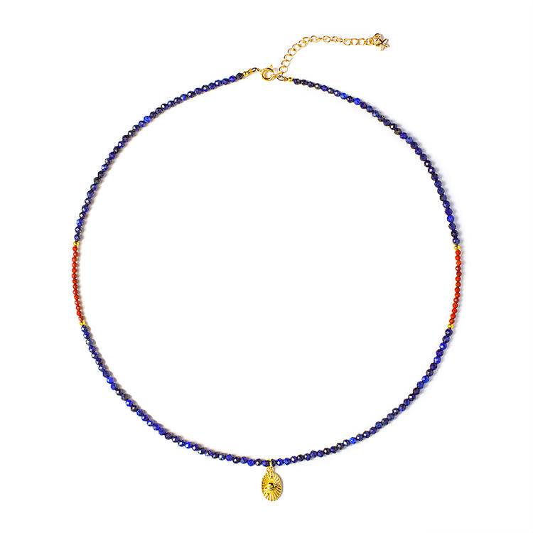 "Deep Dome Keeper" Lapis Lazuli Planet Secret Talisman Necklace: When the shadow of the tenth planet circles around the neck, the invisible shield has already risen