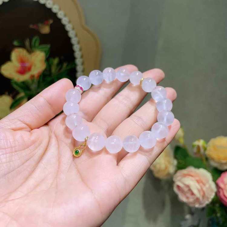 Cloud Atlas: Natural White Phantom Quartz Manifestation Bracelet