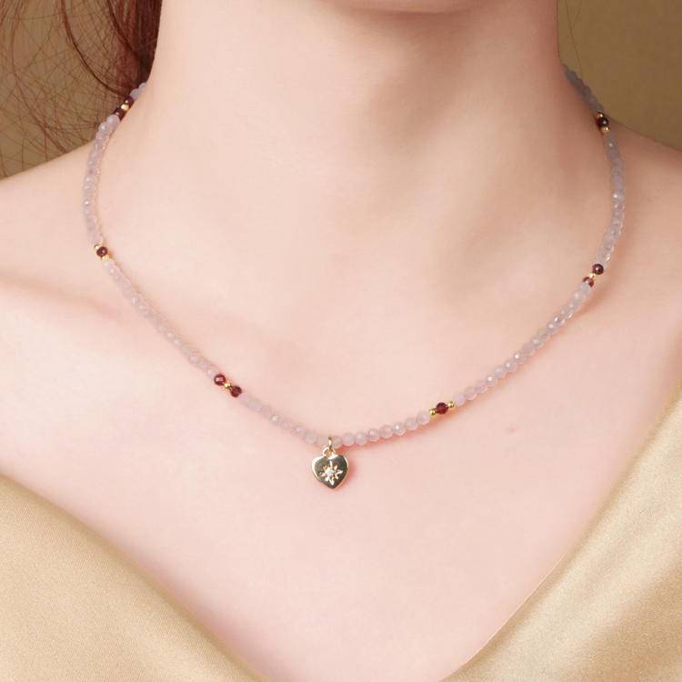 "Stardust Heart Domain" Rose Crystal Quantum Love Chain: When the first heartbeat of the universe turns into the Rose Nebula, eternity has a wearable coordinate