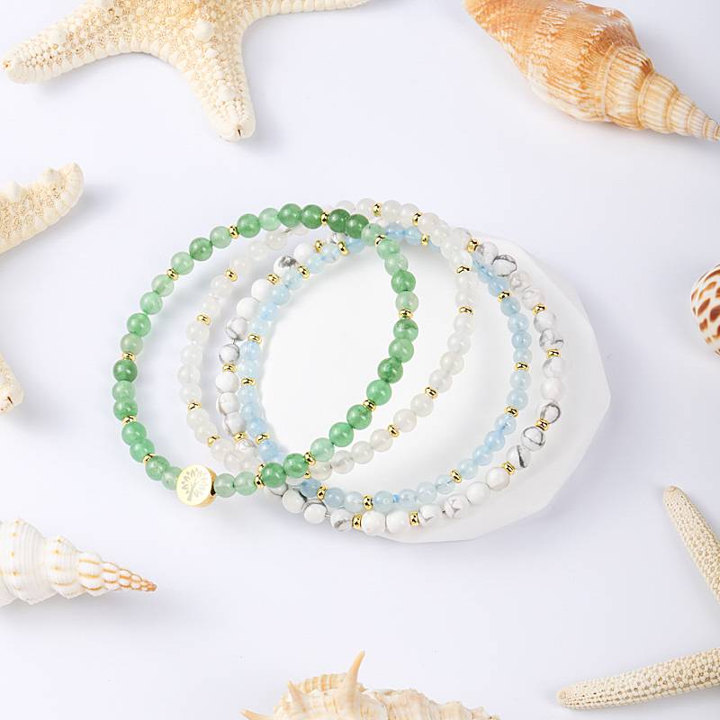 πΏ Ultimate Antibody in the era of imbalance: Green Dongling Γ Moonstone Γ aquamarine Γ White Turquoise - Four Stones Build a "Self-healing ecosystem"