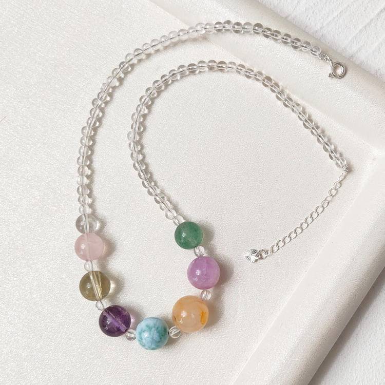 Summer Dopamine Bracelet Necklace Set: Shiguang Drift Bottle