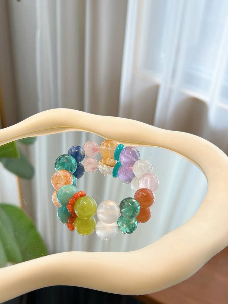 Rainbow Multi-treasure Bracelet with Color palette: Galaxy Pen Washer