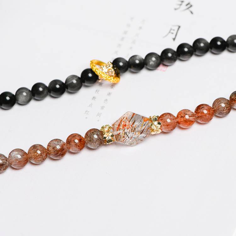 π€β¨ γ Black Gold Super Portable Multi-Loop Bracelet γ -- Dark Night Star River Β· Energy portable β¨π€