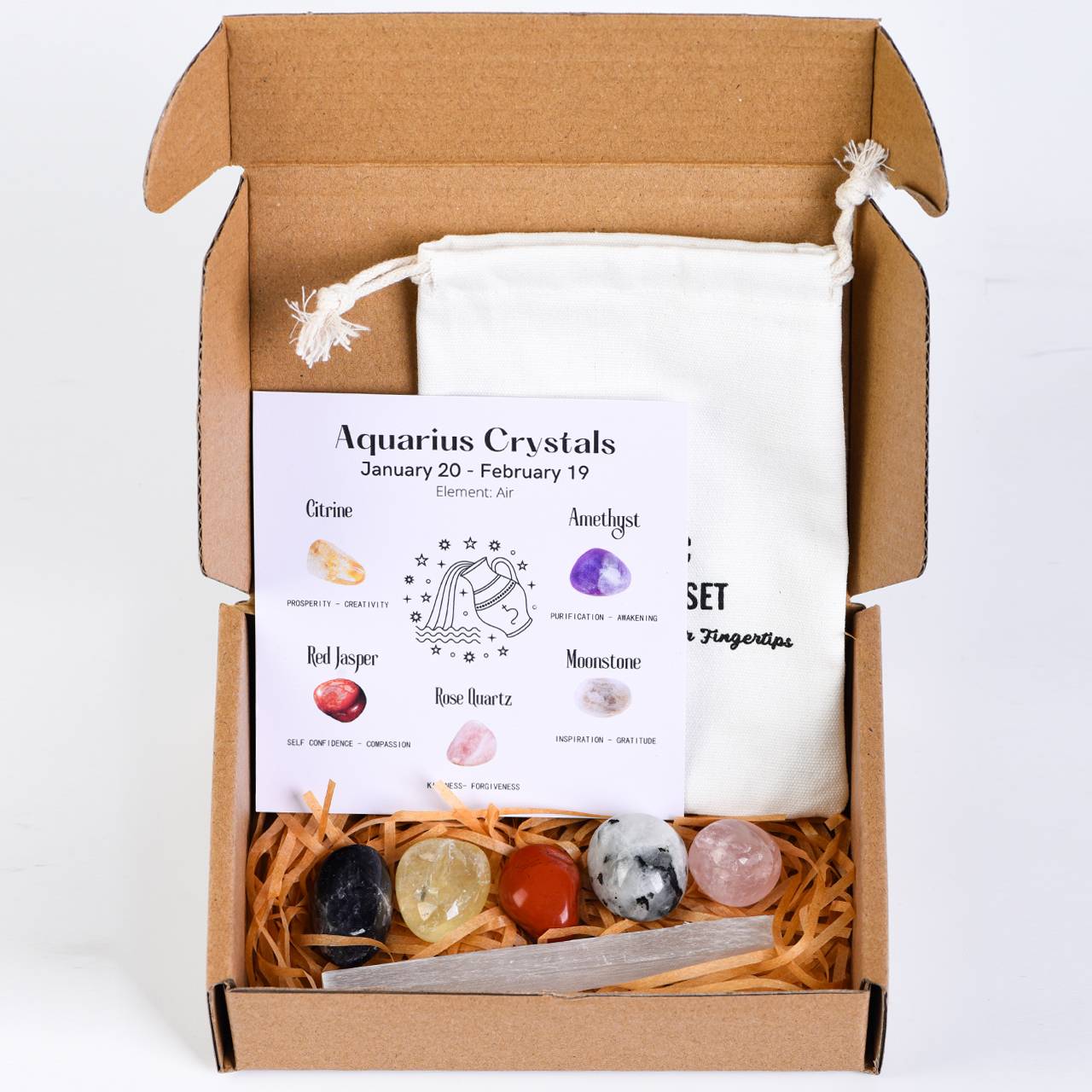 Your zodiac sign is naturally endowed with "stone" power. Here is a set of healing stones for the 12 zodiac signs -- Customized Natal Crystal Array × 5-level Energy barrier × Unlock Hidden personality