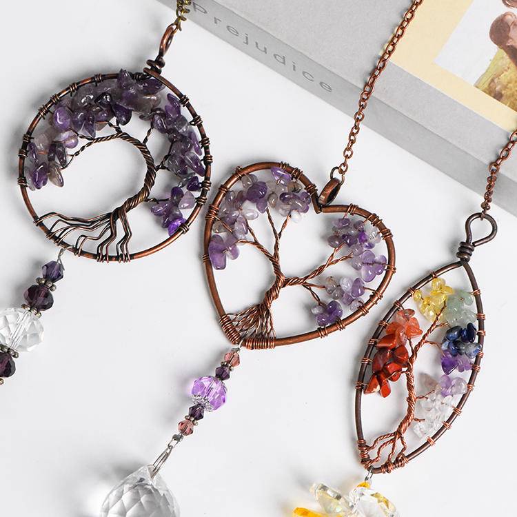 Kabbala Light Dome · Crystal Life Tree Energy Pendant