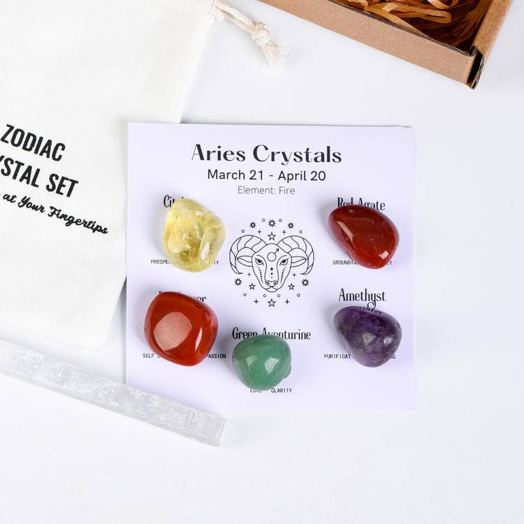 Your zodiac sign is naturally endowed with "stone" power. Here is a set of healing stones for the 12 zodiac signs -- Customized Natal Crystal Array × 5-level Energy barrier × Unlock Hidden personality