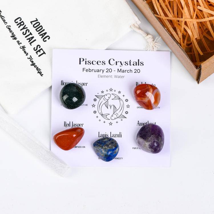 Your zodiac sign is naturally endowed with "stone" power. Here is a set of healing stones for the 12 zodiac signs -- Customized Natal Crystal Array × 5-level Energy barrier × Unlock Hidden personality