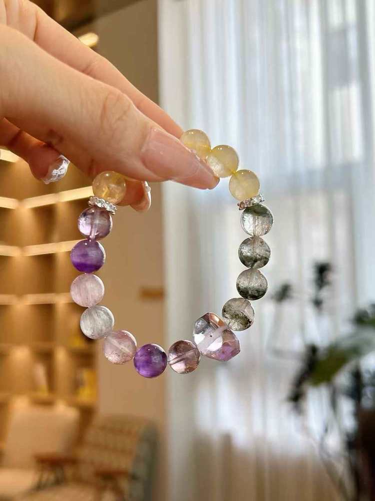 Purple Hairpin Super Seven Ghost Bracelet