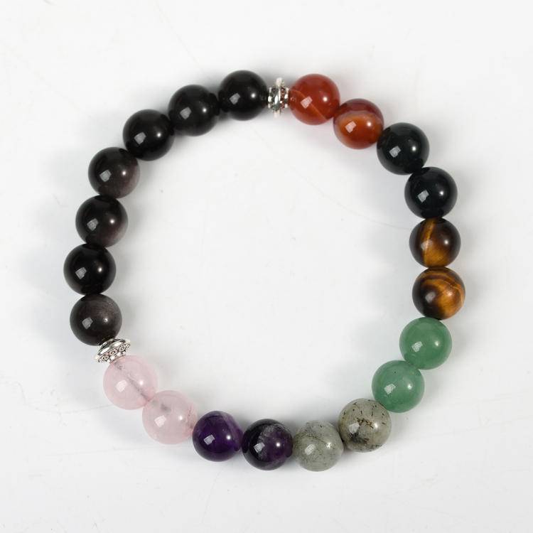 Seven-color Healing Element Crystal Gemstone Bracelet Series: With seven colors as the key, unlock the sacred realm of body and mind