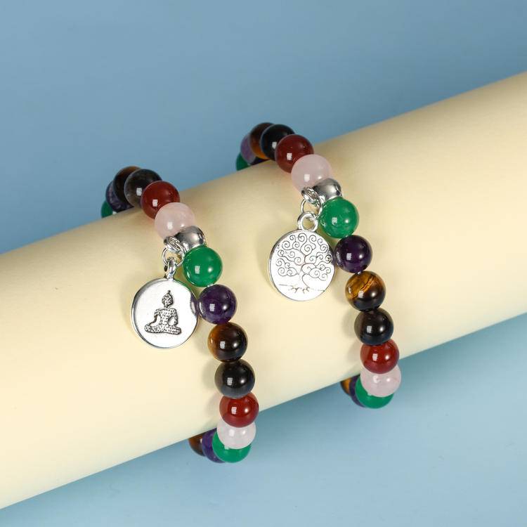 Seven-color Healing Element Crystal Gemstone Bracelet Series: With seven colors as the key, unlock the sacred realm of body and mind