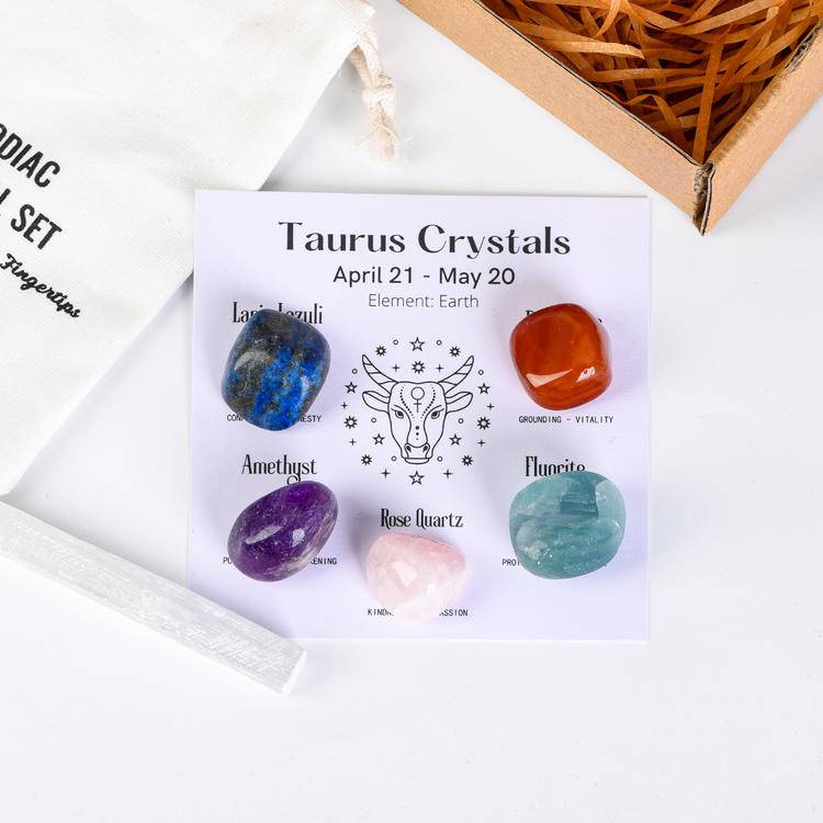 Your zodiac sign is naturally endowed with "stone" power. Here is a set of healing stones for the 12 zodiac signs -- Customized Natal Crystal Array × 5-level Energy barrier × Unlock Hidden personality