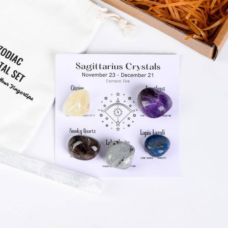 Your zodiac sign is naturally endowed with "stone" power. Here is a set of healing stones for the 12 zodiac signs -- Customized Natal Crystal Array × 5-level Energy barrier × Unlock Hidden personality