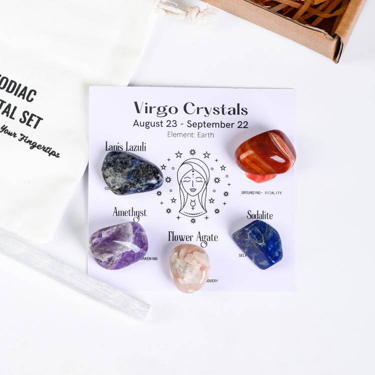 Your zodiac sign is naturally endowed with "stone" power. Here is a set of healing stones for the 12 zodiac signs -- Customized Natal Crystal Array × 5-level Energy barrier × Unlock Hidden personality