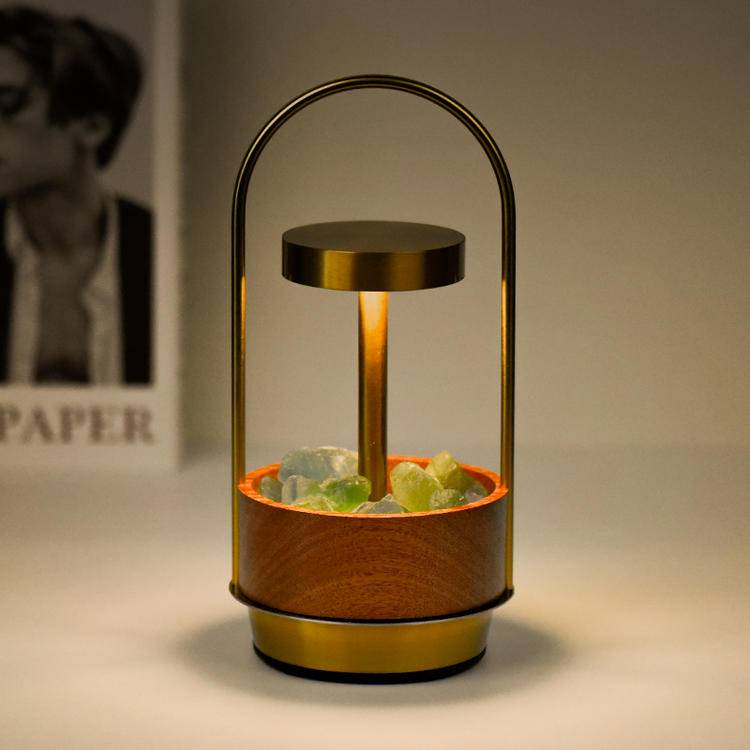 Lumen Aura: Natural Crystal Aroma Lamp