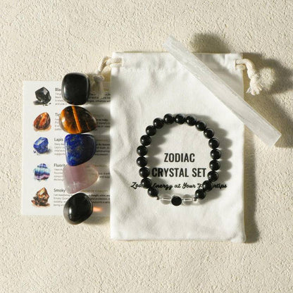 Unlock Your Cosmic Code ✨ Zodiac Healing Bracelet Kit w/ Tumble Stones — Align with Stars, Amplify Your Light!