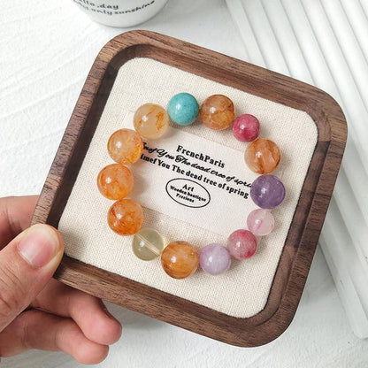 🗝️ unlock your "portable energy treasure box"! Five Treasures Stone Bracelet, five keys to unlock the doors of wealth, connections, love, peace and good fortune!