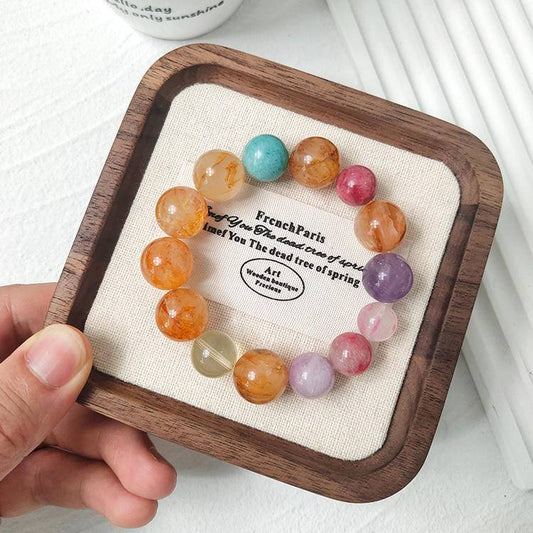 🗝️ unlock your "portable energy treasure box"! Five Treasures Stone Bracelet, five keys to unlock the doors of wealth, connections, love, peace and good fortune!