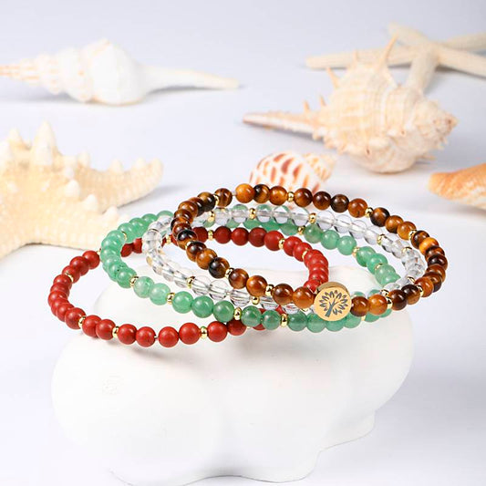 🚀 From "desperate" to "abundant" : Tiger's eye · White crystal · Green Dongling · red jade The Four-Stone Energy closed loop unlocks the ultimate equation for "sustainable success"!