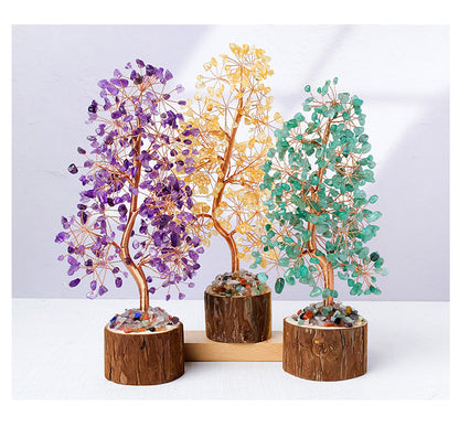 Seven-color Crystal Life Tree: The Seven Stars Flow, balancing the tree of life