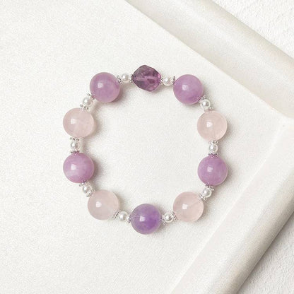 Lavender field and rose garden shaped bracelet