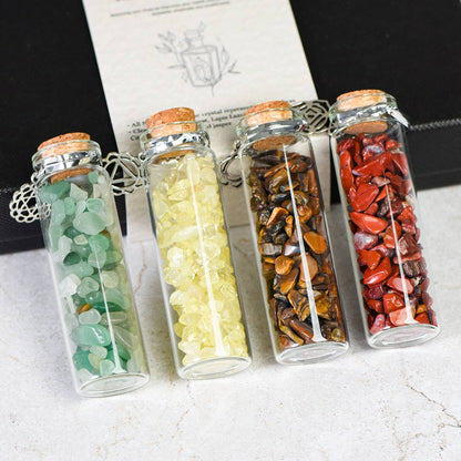 The Seven Streams continue to refine "Lun Yu Xuan Bottle Set - Rainbow Crystal Pebble Drift Bottle"