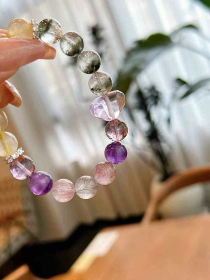 Purple Hairpin Super Seven Ghost Bracelet