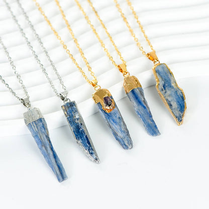"Sleeping Starry Sky and Flowing Moonlight: The Gilded Awakening of a Blue Crystal Rough Stone"