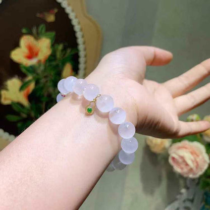 Cloud Atlas: Natural White Phantom Quartz Manifestation Bracelet