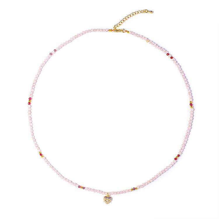 "Stardust Heart Domain" Rose Crystal Quantum Love Chain: When the first heartbeat of the universe turns into the Rose Nebula, eternity has a wearable coordinate