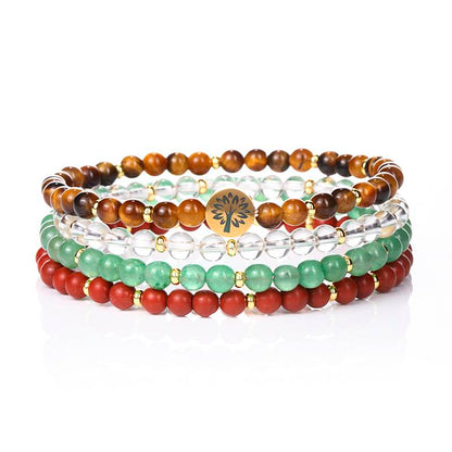 🚀 From "desperate" to "abundant" : Tiger's eye · White crystal · Green Dongling · red jade The Four-Stone Energy closed loop unlocks the ultimate equation for "sustainable success"!