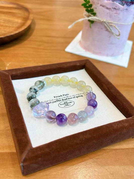 Purple Hairpin Super Seven Ghost Bracelet