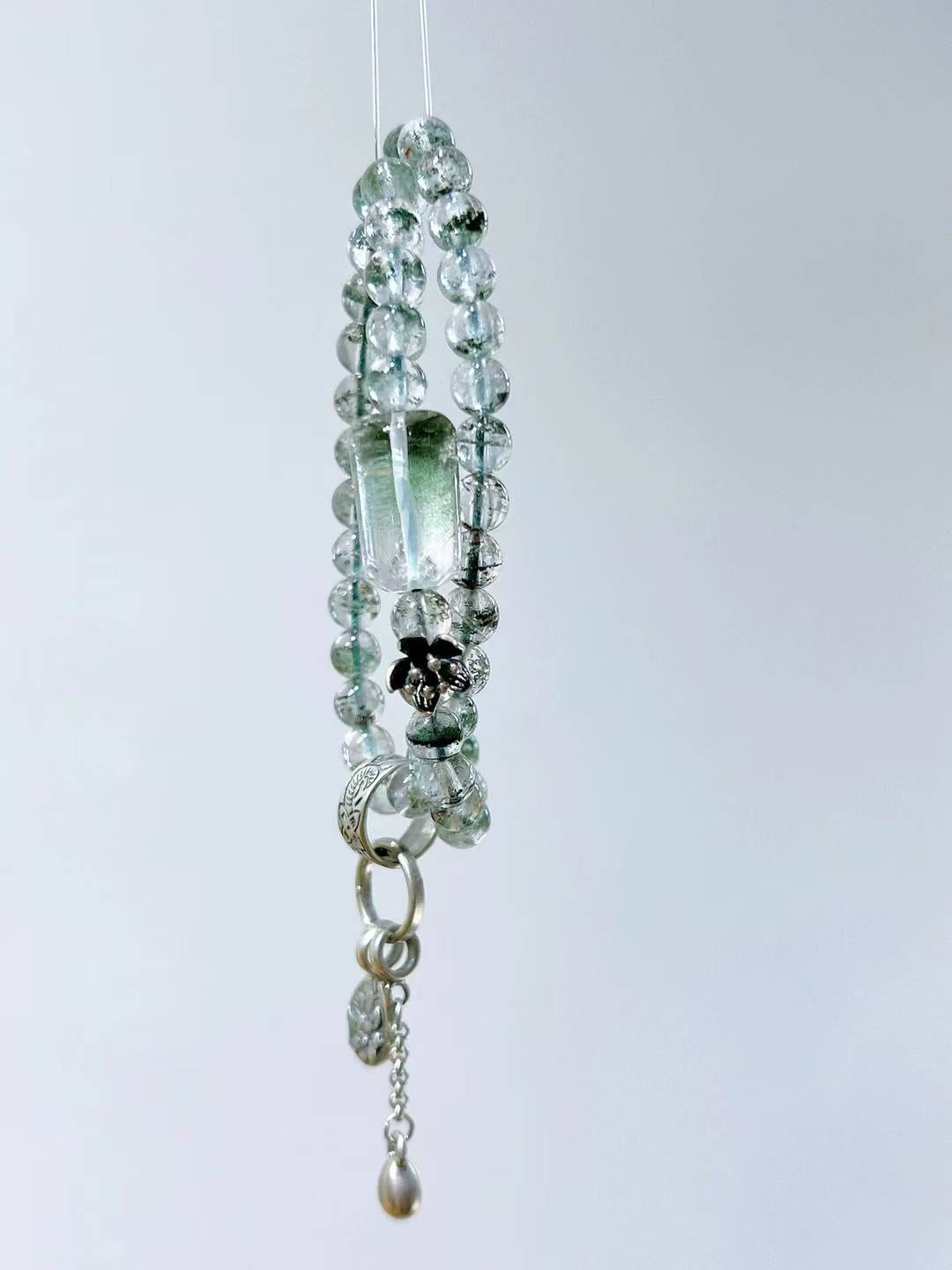 🌿💰 【 natural Brazilian green Ghost Double Loop Bracelet 】 -- Forest of wealth · Peace Without worry 💰🌿