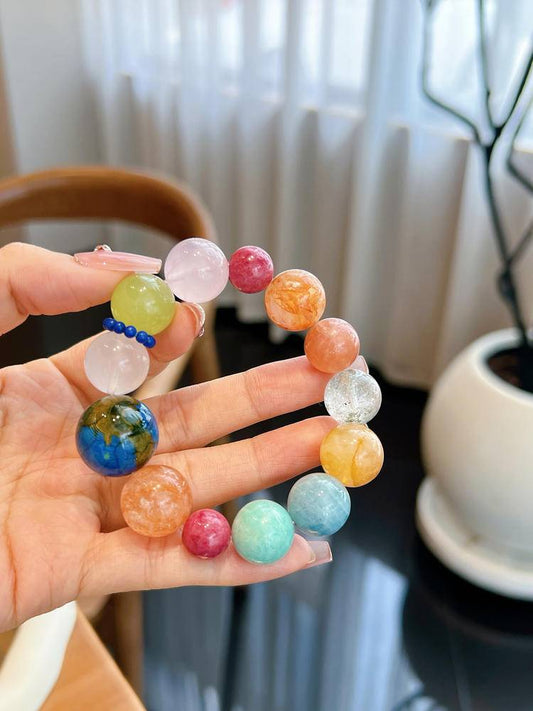 Earth Multi-Treasure Crystal Bracelet: Stardust on Your Wrist