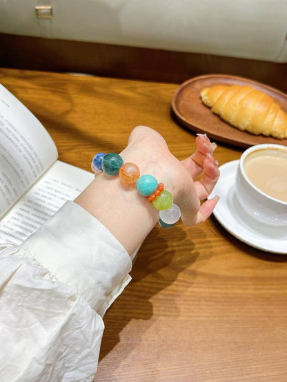 Rainbow Multi-treasure Bracelet with Color palette: Galaxy Pen Washer