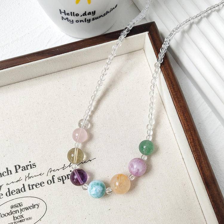 Summer Dopamine Bracelet Necklace Set: Shiguang Drift Bottle