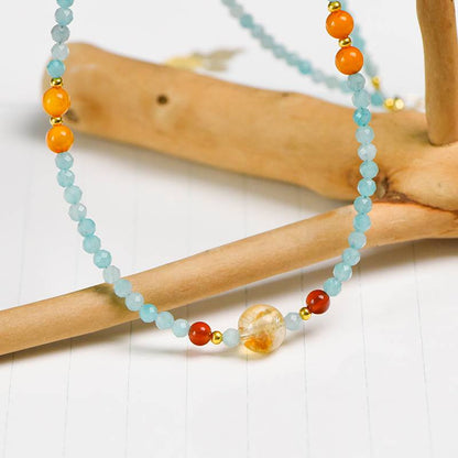 "Star Relay Messenger" Facet Tianhe Stone Energy Station collarbone chain: When hope turns into liquid green light, it flows ceaselessly among the interstellar stations