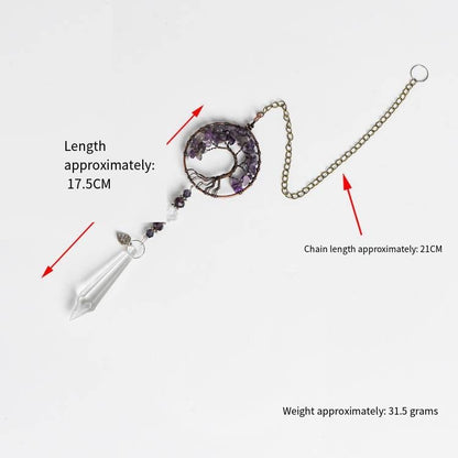 Kabbala Light Dome · Crystal Life Tree Energy Pendant